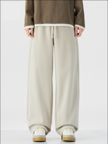 Sports sweatpants for men and women, loose straight American commuting versatile wide-leg casual pants