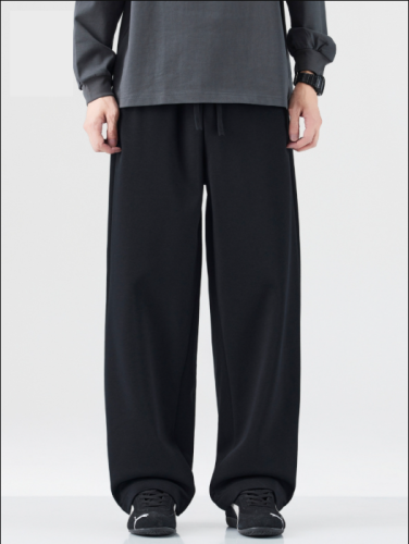 Sports sweatpants for men and women, loose straight American commuting versatile wide-leg casual pants