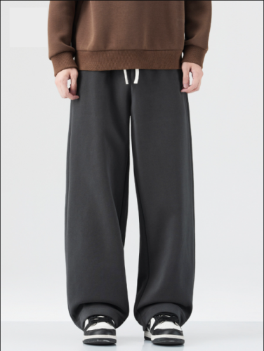 Sports sweatpants for men and women, loose straight American commuting versatile wide-leg casual pants