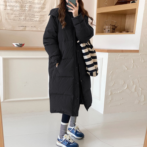 2025 New Arrival Women's Long Down-Padded Coat: Mid-Length, Over-the-Knee Design, Thickened Winter Jacket