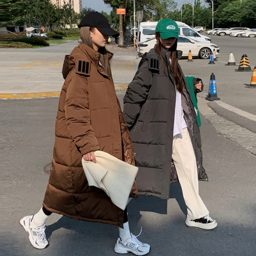 2025 New Arrival Women's Long Down-Padded Coat: Mid-Length, Over-the-Knee Design, Thickened Winter Jacket