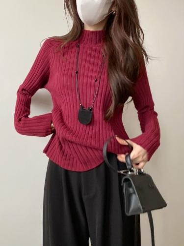 Actual shot~ Large version Korean style new versatile relaxed loose thick turtleneck sweater