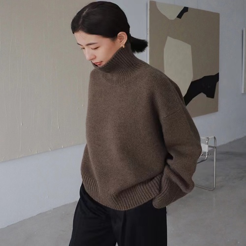 Autumn/Winter Korean-style Oversized, Relaxed-Fit Pullover Knit Base Sweater for Women