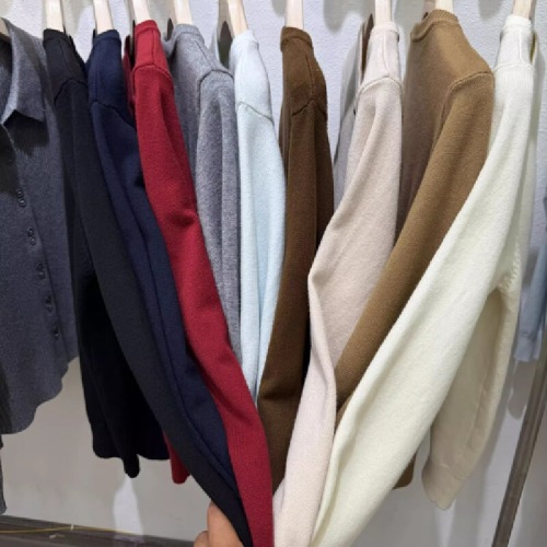Women's Versatile Knit Cardigan with Embroidery - 2025 New Korean Style Loose and Comfortable Fitting, Slimming and Simple Commute Top