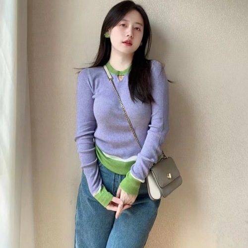 Fall/Winter 2025: Dope-Style Chic Short Knitwear Base Layer for Women – Autumn Long-Sleeve Pullover Top