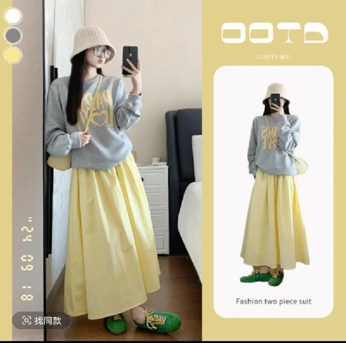 Women's Hooded Sweatshirt with Print, Round Neck, 2025 New Retro High-End Loose American Style Top