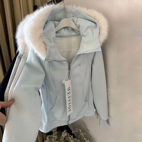 Women's Autumn/Winter New Short Cotton-Padded Coat with Fleece Lining – Perfect for Petite Figures, Offering Warmth and Versatility in a Casual Hooded Design