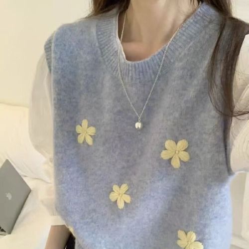 Factory shot~2025 Winter Fashion Diamond-embellished Knit Vests