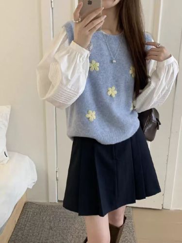 Factory shot~2025 Winter Fashion Diamond-embellished Knit Vests