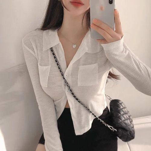 Original Modal Cotton Ribbed Retro Butterfly Halter Neck Top T-Shirt