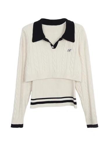 Women's Red Person Boutique New Winter Outfit Relaxed High-End Top Knitwear Set of Two