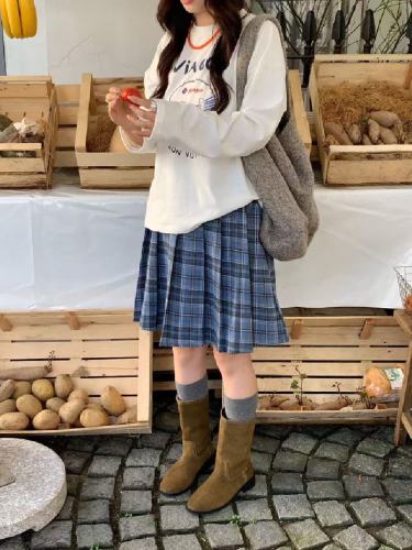 Korean-style long-sleeved women's T-shirt with a design sense, relaxed, loose, casual and versatile top