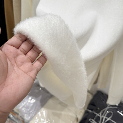 Sijiqing 2025 Autumn/Winter New Arrival Basic High-Neck Fleece-Integrated Long-Sleeve Knitwear for Women – Simple, Thickened Base Layer