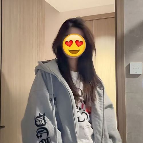 Waffle-Texture Composite American Street Hooded Sweatshirt for Women, INS Waffle-Texture Loose Open-Front Jacket