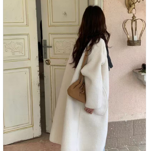 Sweet Women's Autumn/Winter New Korean Style Cartoon Loose Matchable Slimming Lamb Wool Jacket