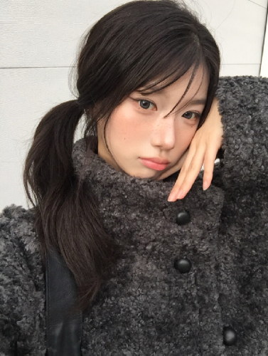 French retro style stand collar warm loose fur all-in-one fur coat