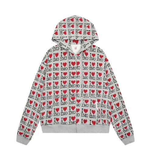 Mamba Cotton Loving Letter Full Print Retro Autumn Loose Hoodie Set