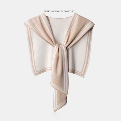 Famous network knit scarf women's outerwear office air-conditioned room shoulder protection for neck two-sided shoulder collar decoration