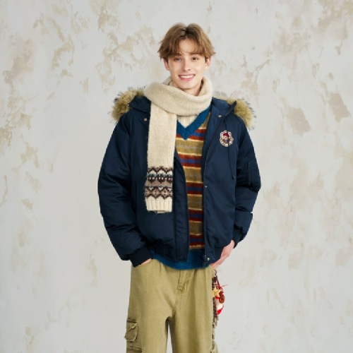 Women's Winter Down Jacket, Korean Style, New, Parka Couple Set, Loose, Retro, Thick Cotton Puffer Coat Outerwear 2025