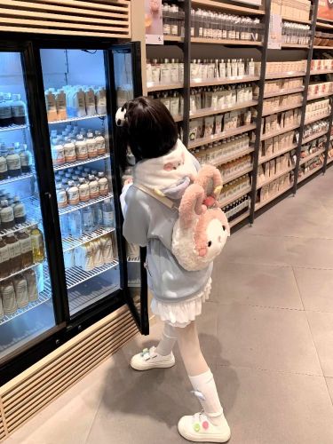 Fluffy Teddy Bear Hooded Sweatshirt for Women - 2025 New Spring and Autumn Season Loose Cute Girl Student Style Outerwear