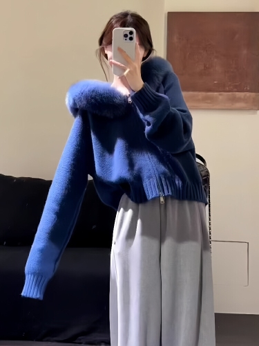 Korean-Style High-End, Effortlessly Chic Wool-Blend Cardigan Coat for Women - 2025 Autumn/Winter - Stunningly Stylish, Thick, and Wearable