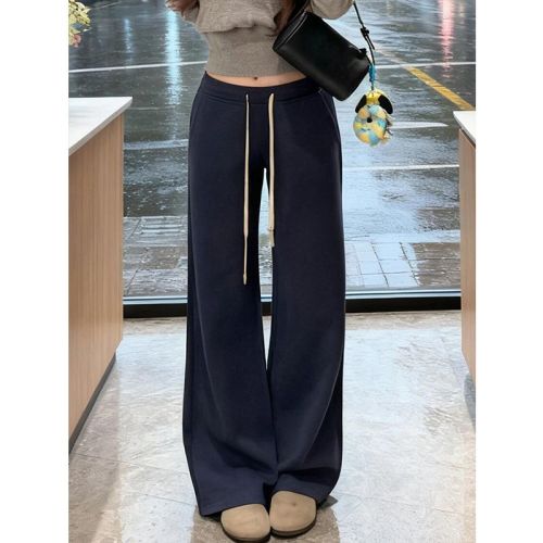 American Retro Casual Sport Women's Autumn/Winter 2025 New Warm Thick Versatile Pants