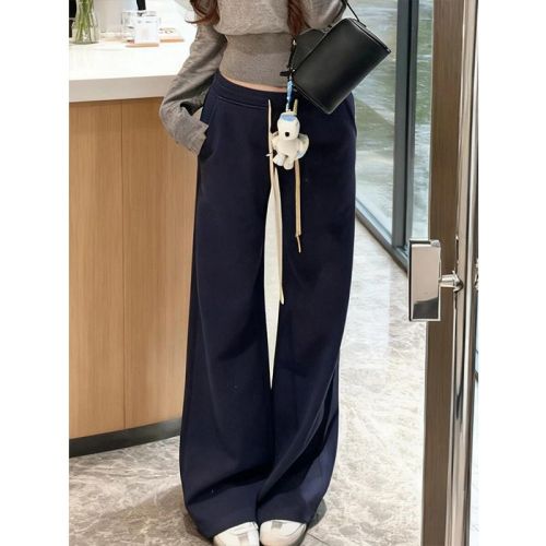 American Retro Casual Sport Women's Autumn/Winter 2025 New Warm Thick Versatile Pants