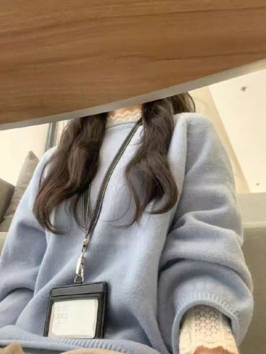 Japanese-style relaxed-fit soft-rolled-edge sweater | New arrival loose-fitting, figure-flattering long-sleeve chic knit base layer top | Thickened design