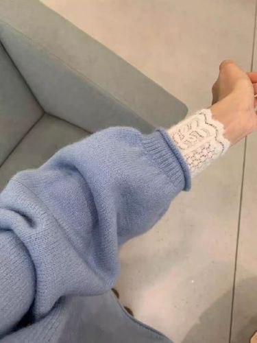 Japanese-style relaxed-fit soft-rolled-edge sweater | New arrival loose-fitting, figure-flattering long-sleeve chic knit base layer top | Thickened design