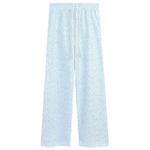 Women's Kids Mink Casual Glutinous Rice Pants 2025 Spring and Autumn New Style Outfit High-elasticity Waist Short Figure Loose Straight Leg Pants