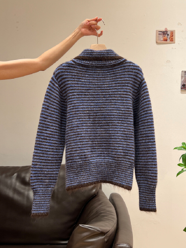 Designer Base Layer Top for Women with Cashmere Knit, Autumn/Winter Trend Embroidered Floral Round Neck Sweater