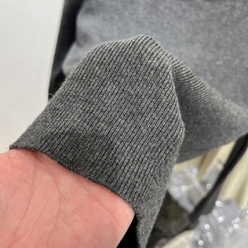 Oversized High-Neck Lace-Trimmed V-Neck Knit Top for Women - Long Sleeve, Reveals Collarbone - Winter New Arrival, Sleeveless, Fitted Crew Neck Base Layer Top