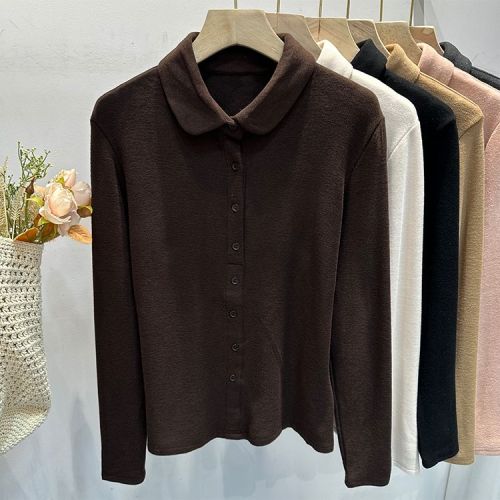 Official Image 280G Thick Fleece M-4XL 300lb Plus Size Ribbed Base Shirt 730#