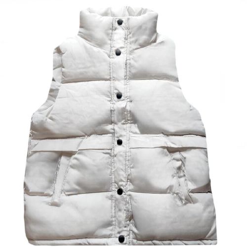 Down-filled cotton vest for women, 2025 autumn and winter new short-length cardigan, versatile, large size outerwear, can be layered with a tank top or jacket
