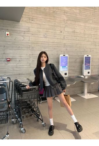 American Retro Hooded Short Jacket for Women - Autumn 2025 New Arrival Loose Casual Design Sensory Baseball Style Fashion