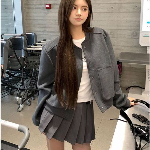 American Retro Hooded Short Jacket for Women - Autumn 2025 New Arrival Loose Casual Design Sensory Baseball Style Fashion