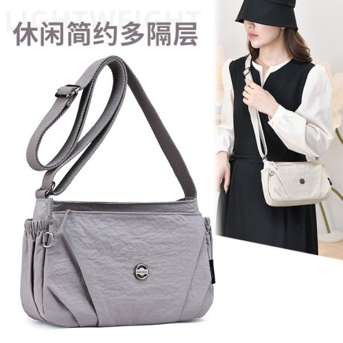 Women's Autumn New Lightweight Dumpling Bag Crossbody Fashion Small Bag Versatile Single Shoulder Underarm Nylon Canvas Bag