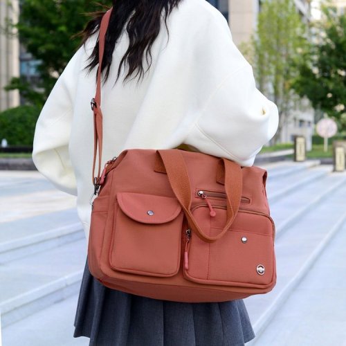 Ladies 2025 New Arrival Large Capacity Handbag Tote Shoulder Bag Fashion Thick Oxford Cloth Nylon Casual Travel Bag