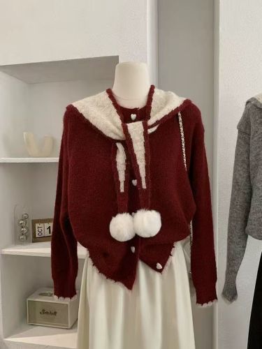 Short Cardigan Sweater Coat for Women, Autumn 2025 Winter New Arrival Gentle Style Soft and Thick Knit Cardigan Top