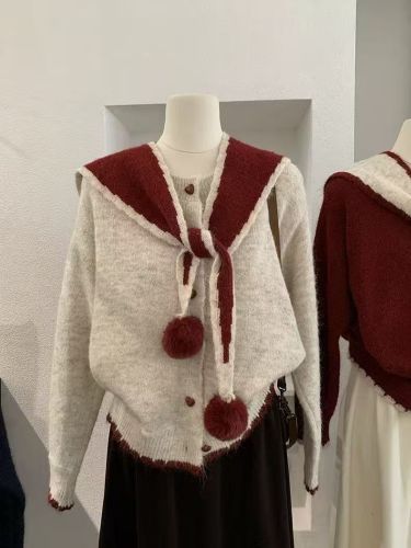 Short Cardigan Sweater Coat for Women, Autumn 2025 Winter New Arrival Gentle Style Soft and Thick Knit Cardigan Top