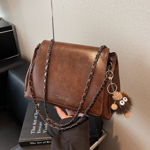 Small-Scale Women's New Autumn/Winter Fashion Chain Bag, High-End, Versatile, Retro Commuter Shoulder Crossbody Bag