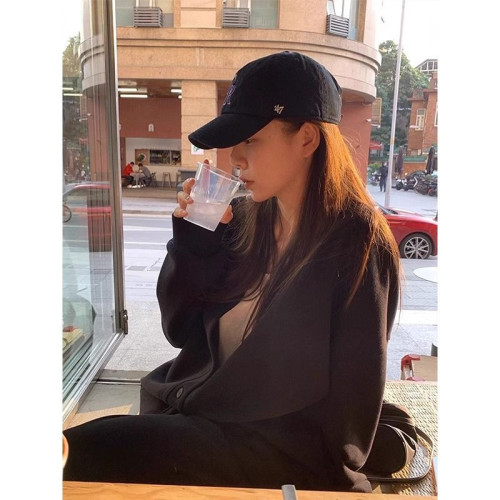 Official Image 26-ply Pure Cotton 100% Cotton Autumn Long Sleeve T-shirt for Women, Sheer Solid Color Loose Top