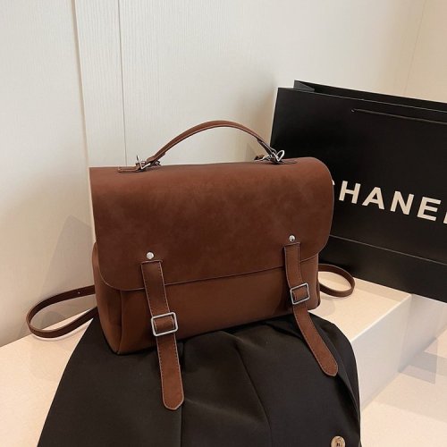 Women's 2025 New Retro Genuine Leather Soft Hand-pull Single Shoulder Large Capacity Casual Travel Fashion Commuter Backpack