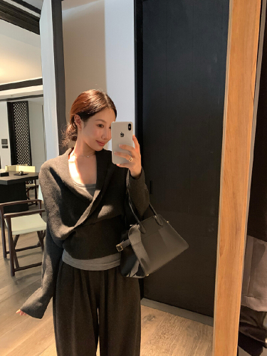 Photographed Knit Autumn New High-End Casual Matchable Short-Sleeve Top Set of Three