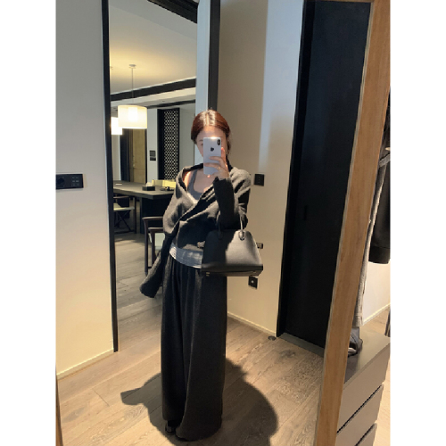 Photographed Knit Autumn New High-End Casual Matchable Short-Sleeve Top Set of Three