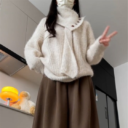 Lazy chic V-neck sweater for women, autumn and winter 2025 new Korean style clothing, very beautiful, great for layering under knitwear