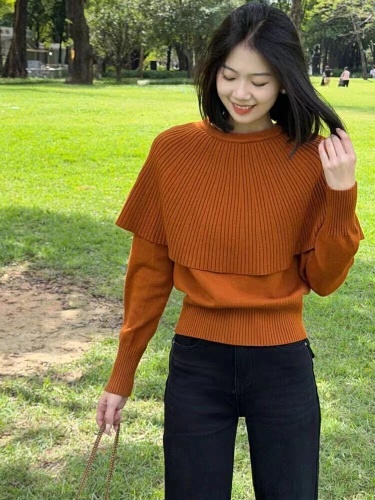 Coat Set with Soft Hooded Design, Long-Sleeve Knit Sweaters, Fashionable and Relaxed Style from Dongdaemun, Korea