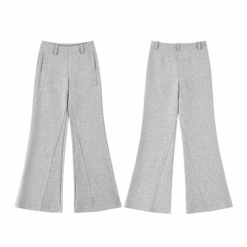 Low-rise Micro-bellied Sports Pants Leisure Drape Leggings for Petite Figures Loose and Slim Flared Pants