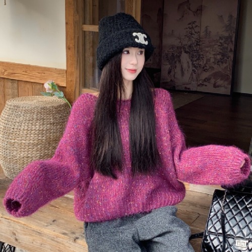 Photographed High-End Outerwear Layering Stylish Multi-Color Women's Autumn/Winter New Loose Soft Texture Quality Top