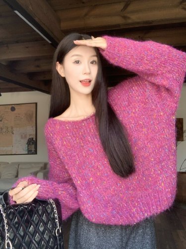 Photographed High-End Outerwear Layering Stylish Multi-Color Women's Autumn/Winter New Loose Soft Texture Quality Top